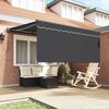 vidaXL Retractable Awning Manual Anthracite 350 x 300 cm