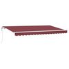 vidaXL Retractable Awning Burgundy 350 x 200 cm
