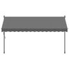 vidaXL Retractable Awning Anthracite 350x150 cm Fabric and Steel