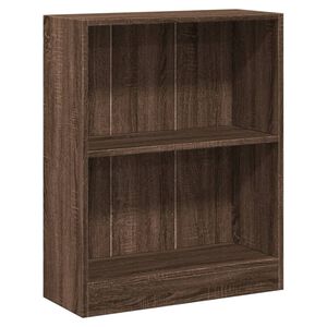 vidaXL Bookshelf Brown Oak 60x24x76 cm Engineered Wood