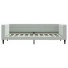 vidaXL Day Bed without Mattress Light Grey 90x190 cm Single Velvet