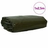 vidaXL Tarpaulin 650g / m&sup2; Olive Green 1 x 2.5 m Canvas with PVC Coating