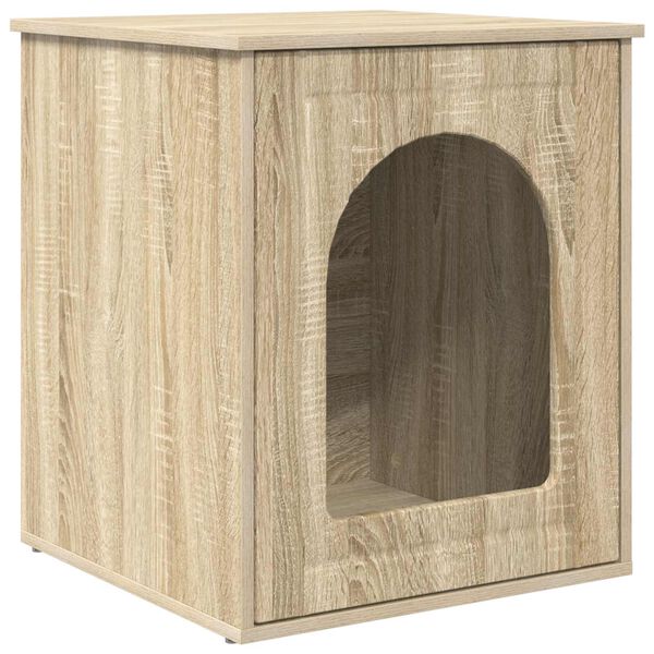 vidaXL Cat House Sonoma 53 x 52 x 62 cm Engineered Wood
