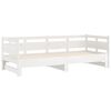 vidaXL Pull-out Day Bed without Mattress White 2x(90x200) cm