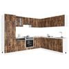 vidaXL 14 Piece Kitchen Cabinet Set Kalmar Smoked Oak Engineered Wood