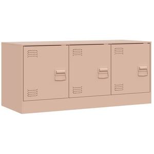 vidaXL TV Cabinet Pink 99x39x44 cm Steel