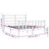 vidaXL Bed Frame without Mattress White 160x200 cm Solid Wood Pine