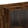 vidaXL Highboard with Doors Smoked Oak 68x37x142 cm Engineered Wood