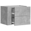vidaXL Wall-mounted Bedside Cabinet Concrete Grey 45x30x35 cm