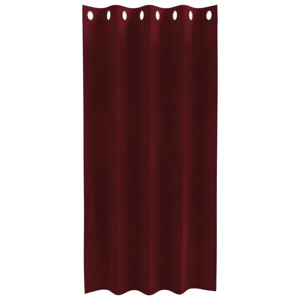 vidaXL Blackout Curtains 2 pcs Wine Red 140 x 175 cm Velvet