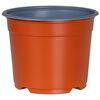 vidaXL Round Flower Pot 50 pcs Terracotta &Oslash; 10 x 8 cm Plastic