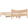 vidaXL Bed Frame without Mattress 135x190 cm Double Solid Wood Pine