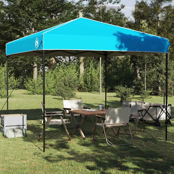 vidaXL Canopy Tent Manual Blue 243 x 243 x 251 cm Fabric