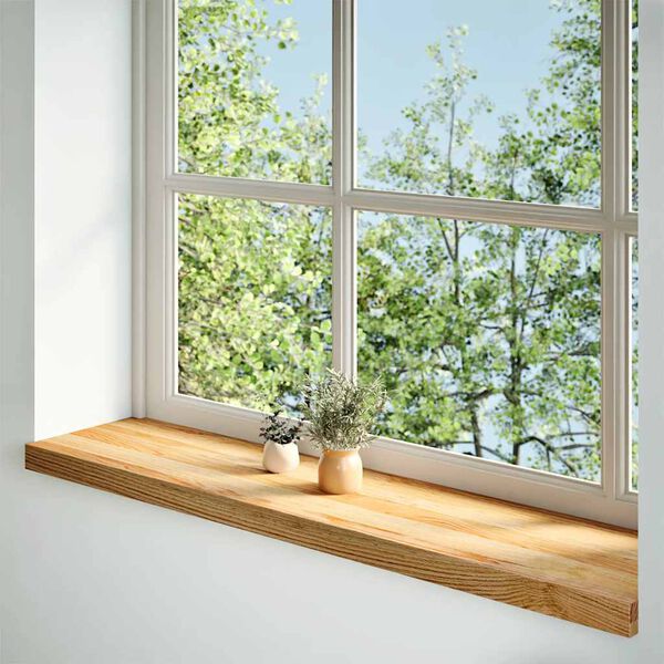 vidaXL Window Sills 2 pcs&nbsp;Light Brown 120x25x2 cm Solid Wood Oak