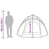 vidaXL Camping Tent Dome 3-Person White Blackout Fabric Quick Release