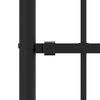 vidaXL Garden Fence Woerden with Spear Top Black 240x125 cm Steel