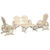 vidaXL 4 Piece Garden Lounge Set Solid Wood Fir