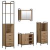 vidaXL Bathroom Cabinet Set 4 pcs Artisan Oak 40 x 36 x 200.5 cm