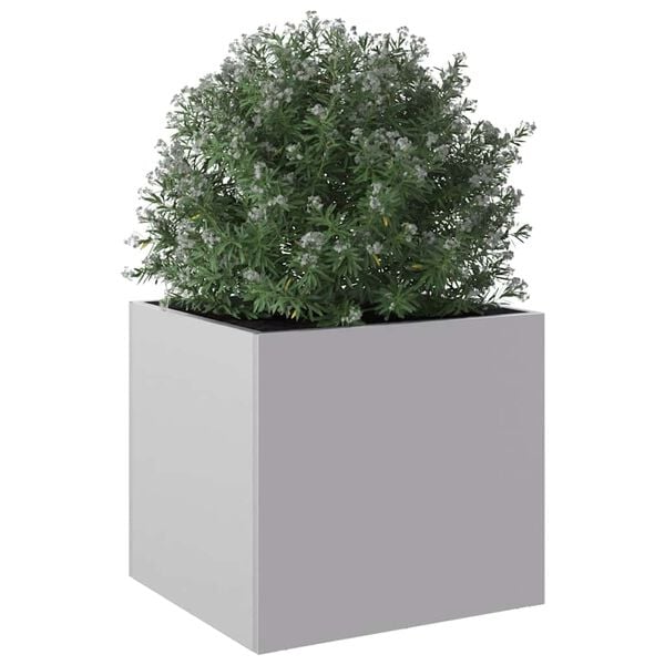 vidaXL Planter Silver 32x30x29 cm Galvanised Steel