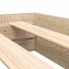vidaXL Bookcase Bed Sonoma oak 180 x 200 cm Engineered wood