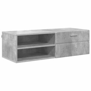 vidaXL Wooden Cabinet Concrete Grey 100.5 x 39 x 30 cm Engineered Wood