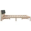 vidaXL Bed frame Brown and dark grey 180 x 200 cm Solid pine wood