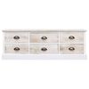 vidaXL Hall Bench White and Light Brown 115x30x40 cm Wood
