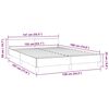 vidaXL Bed Frame without Mattress Light Grey 135x190cm Double Velvet