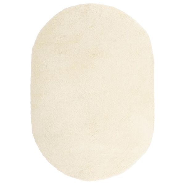vidaXL Shaggy Rug High Pile NAVARRA Cream 300x200 cm Polyester