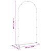 vidaXL Wedding Arch Gold 100 x 39 x 200 cm Steel