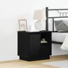vidaXL Bedside Cabinet Black Oak 50 x 34.5 x 50 cm Engineered wood