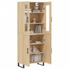 vidaXL Highboard Sonoma Oak 69.5x34x180 cm Engineered Wood