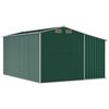 vidaXL Garden Shed Green 277x365.5x179 cm Galvanised Steel