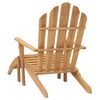 vidaXL Adirondack Chairs with Footrests 2 pcs Solid Wood Teak