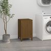 vidaXL Laundry Box Honey Brown 44x44x76 cm Solid Wood Pine