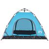 vidaXL Camping Tent 3-Person Blue Quick Release