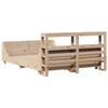 vidaXL Bed Frame without Mattress 120x190 cm Small Double Solid Wood Pine