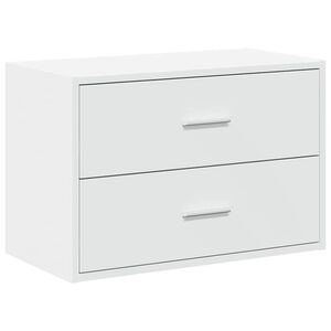 vidaXL Cabinet with 2 Drawers White 60x31x40 cm Engineered Wood