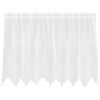 vidaXL Lace Curtain with Curtains Floral White 100 x 200 cm Polyester