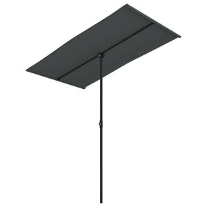 vidaXL Garden Parasol | Anthracite | Polyester, Aluminium | 180 x 110 x 208 cm