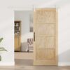 vidaXL Sliding Door Brown 86 x 198.5 cm Solid Pine Wood