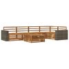 vidaXL Outdoor Sofa Set 6 pcs Natural 79 x 79 x 37 cm