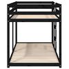 vidaXL Bunk Bed without Mattress Black 90x190 cm Single Solid Wood Pine