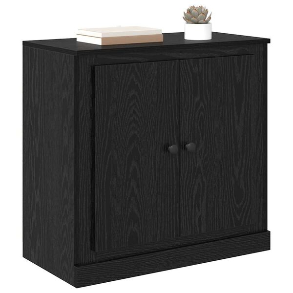 vidaXL Sideboard Black Oak 70 x 35.5 x 67.5 cm Engineered Wood
