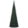 vidaXL Pop-up String Artificial Pre-lit Christmas Tree Green 180 cm