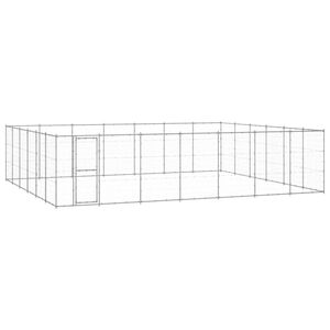 vidaXL Outdoor Dog Kennel Galvanised Steel 50.82 m&sup2;