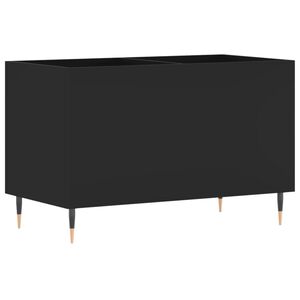 vidaXL Record Cabinet Black 74.5x38x48 cm Engineered Wood