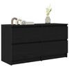 vidaXL TV Cabinet Black 100x35x54 cm Engineered Wood