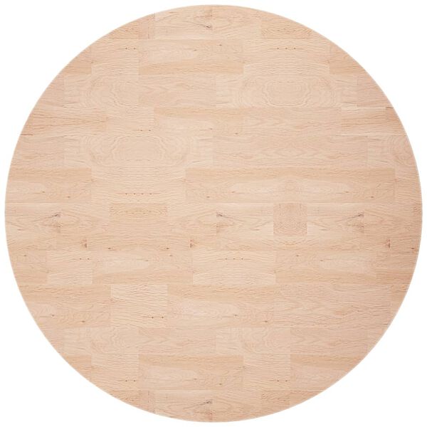 vidaXL Round Table Top &Oslash;70x2,5 cm Untreated Solid Wood Oak