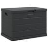vidaXL Garden Storage Box Anthracite 77.5 x 54.5 x 53 cm Plastic